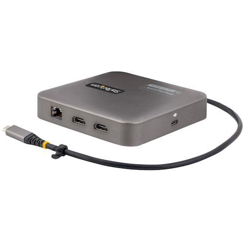 StarTech 102B-USBC-MULTIPORT マルチポートアダプター/USB-C/2画面/4K60Hz HDMI/100W PD/2x USBハブ/有線LAN/SD (1個)_1