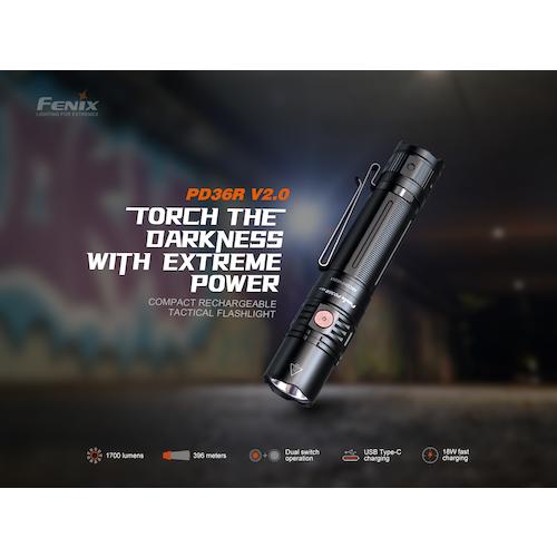 FENIX フェニックス PD36RV20 充電式LEDライト PD36R V2.0 (1個)_3