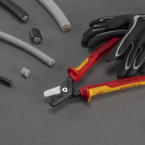 KNIPEX クニペックス 9518-225 ステップカットXL 絶縁ケーブルカッター 225mm (1丁)_4