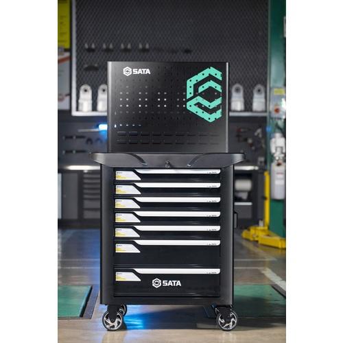 SATA A95107-BL 7段ローラーキャビネット 黒 (1台)の画像