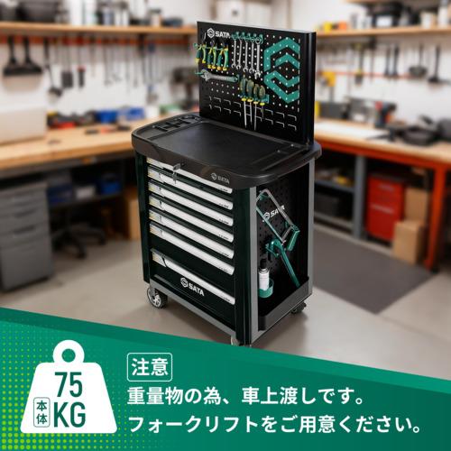 SATA A95107-BL 7段ローラーキャビネット 黒 (1台)の画像