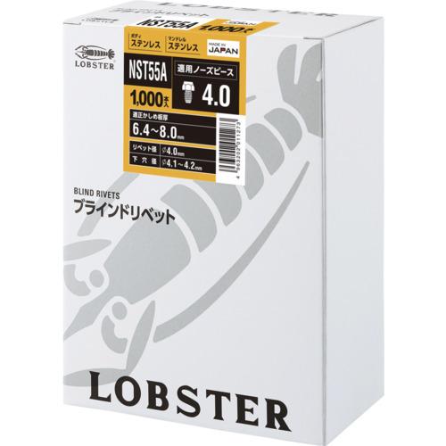 エビ ロブテックス NST55A ブラインドリベット(ステンレス/ステンレス製) 5-5(1000本入) 箱入 (1箱)_1