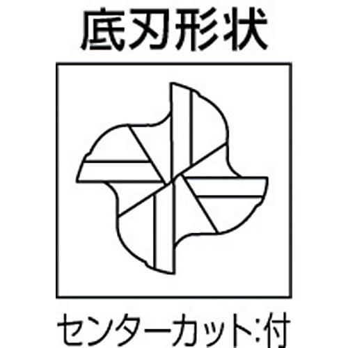 三菱K 三菱マテリアル MSMHDD1600 4枚刃エクスターハイパワー 超硬スクエアエンドミルミディアム刃長(M)16mm (1本)_1
