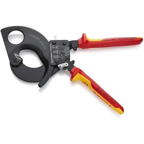 KNIPEX クニペックス 9536-280 絶縁ケーブルカッター 1000V(ラチェット式) 280mm (1丁)