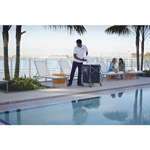 Rubbermaid - エレクター ERECTA X手押し車 シングル印字機 黒いこと (1台) 1881749