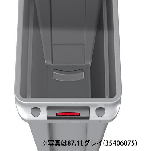 エレクター ERECTA スリムジムコンテナ 通気孔付き 87.1L グレイ (1個) 3540-6075の画像