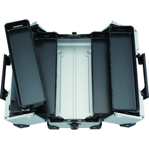 KTC 京都機械工具 EK-10AGBK スチール製工具箱 両開きメタルケース(ブラック) 間口440×奥行233×高さ230mm (1個)_1