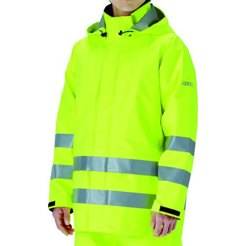 ミドリ安全　雨衣　レインベルデN　高視認仕様　蛍光イエロー　LL　上衣　(1着)　品番：RAINVERDE-N-UE-Y-LL