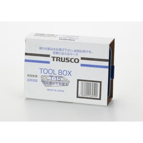 TRUSCO(トラスコ) トランク型工具箱 154X105X29 ブルー (1個) T-15｜kougulandplus｜02