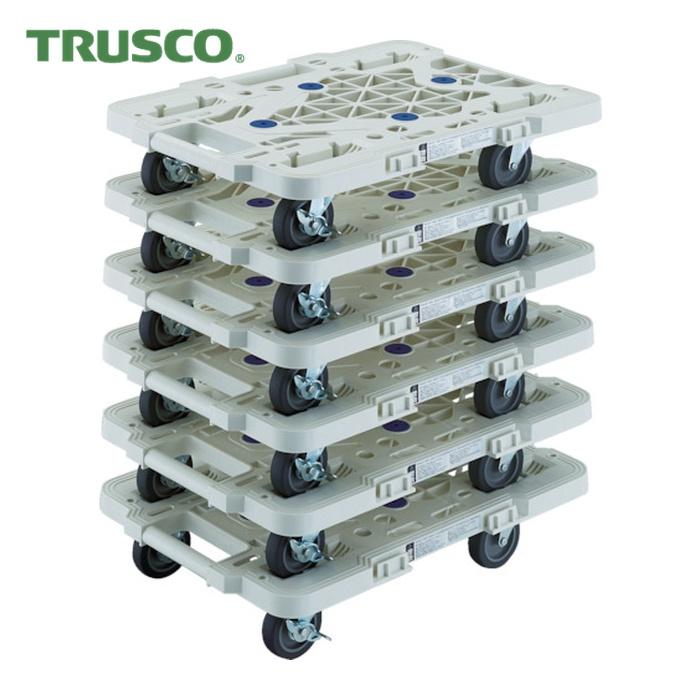 トラスコ TRUSCO まとめ買い 樹脂製平台車 ルートバン MPK-500JS-W 6台セット (1S) MPK-500JS-W-M6 | TRUSCO中山