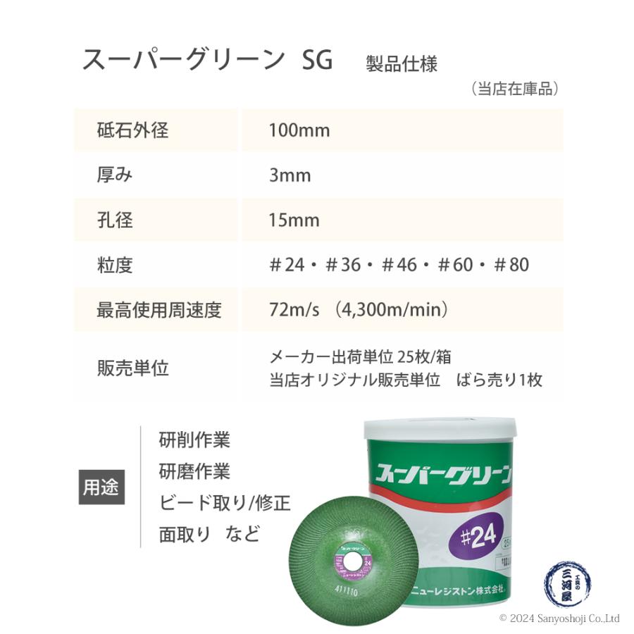 ニューレジストン ( ニューレジ ) 研削 研磨 砥石 スーパーグリーン 