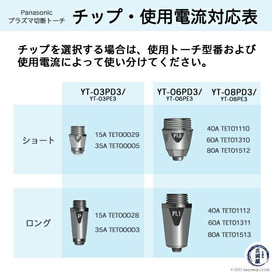 Panasonic（パナソニック） チップ 電極 セット 35A 35A-SHORT-SET