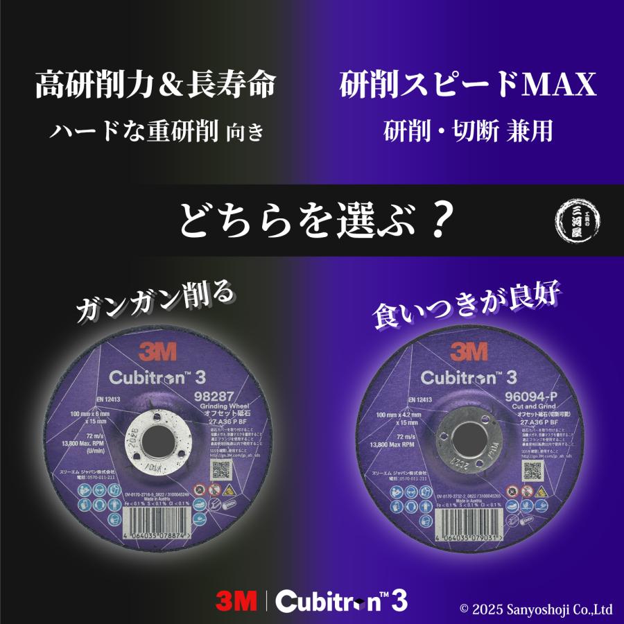 プペル様3 3M ( スリーエム ) キュービトロン3 オフセット砥石 96094 ばら売り 1