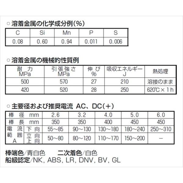 LB-52 4.0mm 20kg/箱　 アーク溶接棒 神戸製鋼｜kougunomikawaya｜02
