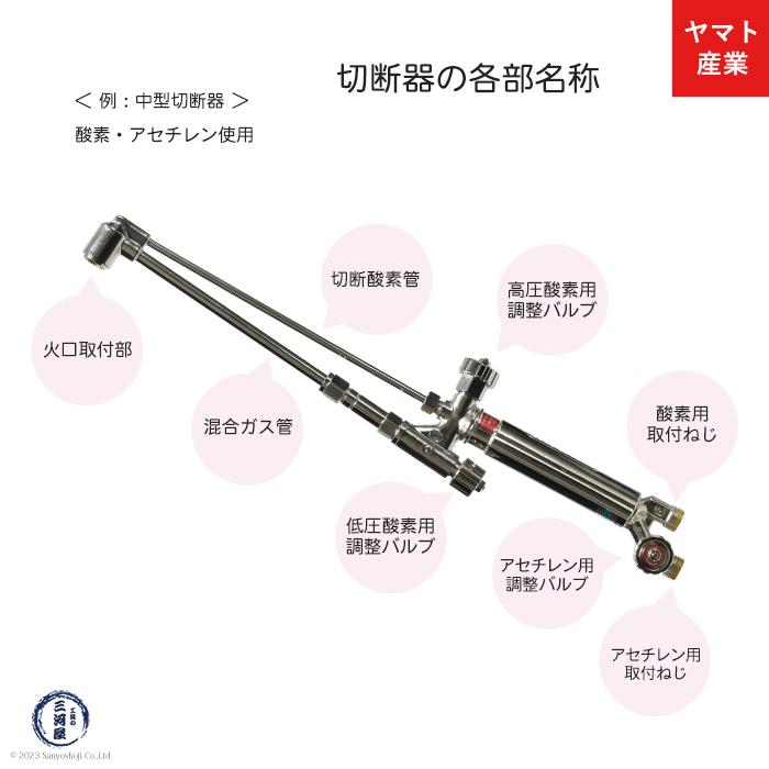 ヤマト産業 アセチレン 用 大型 A号 切断器 (A型) Flash本体と ヤマト産業 アセチレン 用 大型 A号 切断器 (A型) Flash本体と