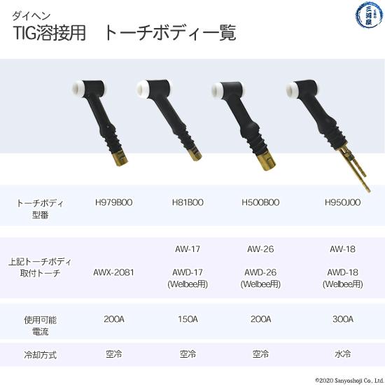 ダイヘン ( DAIHEN ) トーチボディ アングル 型 H81B00 TIG 溶接 ダイヘン ( DAIHEN ) トーチボディ アングル 型 H81B00 TIG 溶接