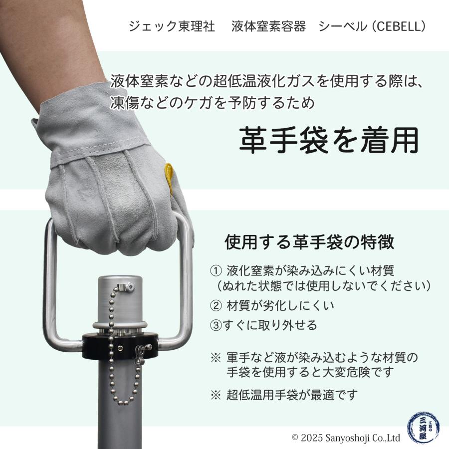 ジェック東理社 液体窒素容器 シーベル ( CEBELL ) 10L容器 + 手動
