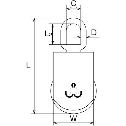 水本　ステンレス　サンマブロック　参考使用荷重９５０ｋｇｆ　A-718
