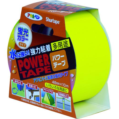アサヒペン　パワー　カラーテープ　４８ｍｍ×１０ｍ　Ｔ１０７蛍光イエロー 602732｜kougurakuichi｜02
