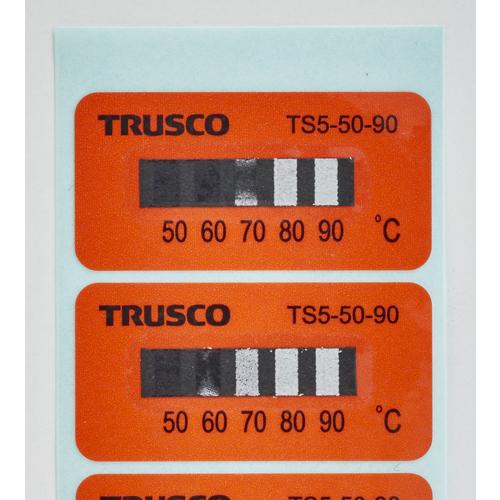 TRUSCO(トラスコ)　温度シール５点表示不可逆性７０℃〜１１０℃（４０枚入り） TS5-70-110｜kougurakuichi｜02