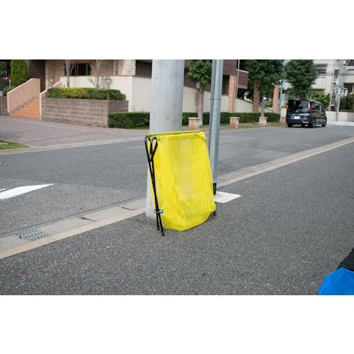 TRUSCO(トラスコ)　折りたたみ式・ネット交換可能ゴミ置き場　イエロー TGMN-Y≪L≫_2