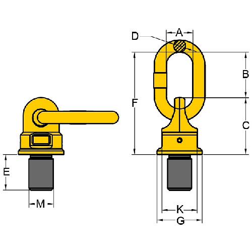 ＹＯＫＥ　スイベルポイント　Ｍ２４　７ｔ　8-271-035