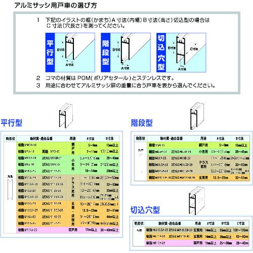 ＭＫ　Ｓ−２２８サッシ用　取替戸車　Ｍ１０Ｂ−０２５ S-228M10B0｜kougurakuichi｜02