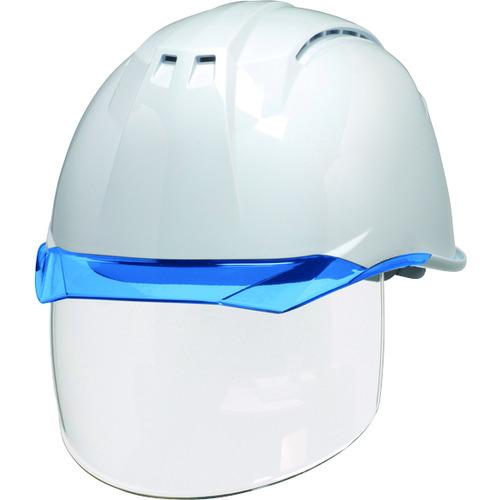 ＤＩＣ 透明バイザーヘルメット（シールド面付） ＡＡ１１ＥＶＯ−ＣＳＷ ＫＰ 白／ブルー AA11EVO-CSW-HA6-KP-W/B 安全ヘルメット