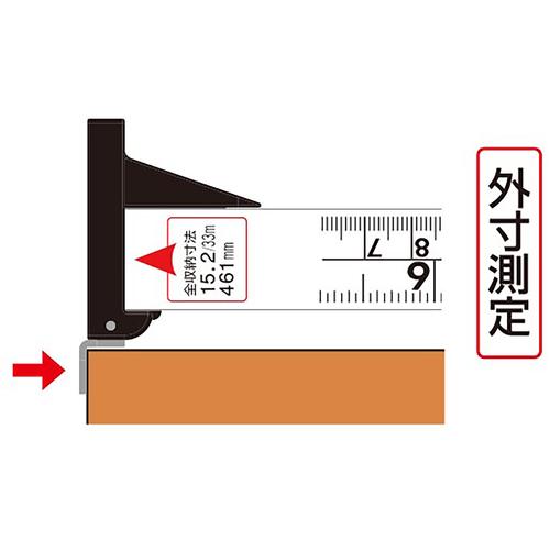 シンワ　３倍尺　のび助　一方向式２　Ｂ９尺３寸　併用目盛 65192｜kougurakuichi｜05