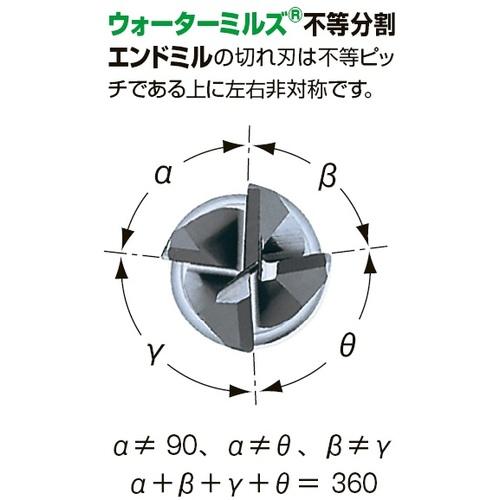ウォーターミルズ　ＷＭ不等分割ボールエンドミル　１２ｘ１６ｘ７３ｍｍ　ＡｌＴｉＮ WSB440A121673_1