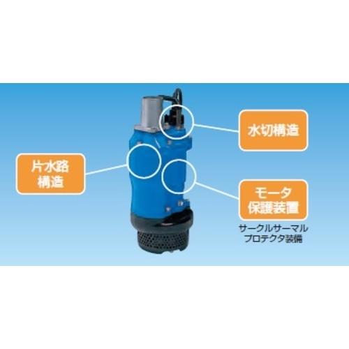 1. ツルミ一般工事排水用水中ポンプ　口径２５０ｍｍ　三相２００Ｖ　60Hz ツルミ 一般工事排水用水中ポンプ 50HZ 口径50mm 三相200V