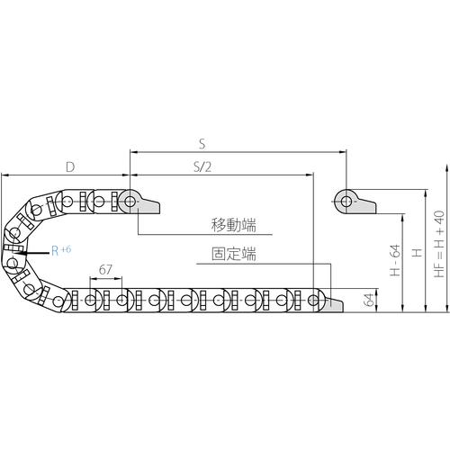 ｉｇｕｓ　エナジーチェーン　ケーブル保護管　１０リンク　3500.115.250.0-10L≪お取寄商品≫