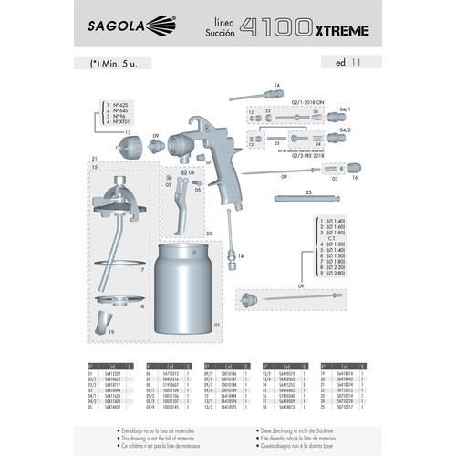 在庫あ在庫 SAGOLA スプレーガン用 ファン調節ノズル 56415255 56415255 工具の楽市 - 通販 - PayPayモール 人気品質保証