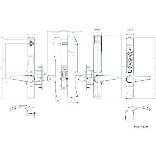 長沢　自動施錠キーレックス　NK323CM007≪お取寄商品≫