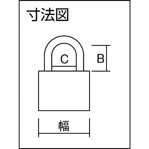 ＡＢＵＳ　屈強シリンダー南京錠　ＧＲＡＮＩＴ　３７ＳＴ／５５ GRANIT 37ST/55_1