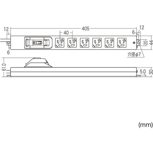 ＳＡＮＷＡ　安全ブレーカータップ TAP-BR36A-3_4