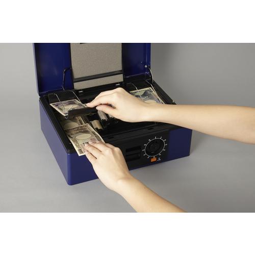 カール　手提げ金庫　キャッシュボックス　ＣＢ−８７７０　ブルー　Ａ４サイズ CB-8770_2