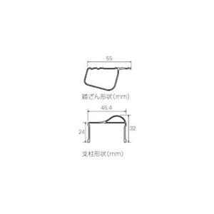 ハセガワ　アルミ合金製専用脚立　脚軽　ＲＺＢ型　３段 RZB-09B