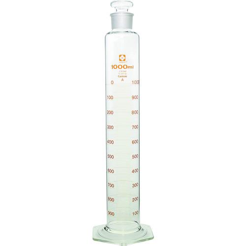 ■SIBATA 有栓メスシリンダー カスタムA 1000mL〔品番:0265801000〕【2130449:0】[店頭受取不可] SIBATA 有栓メスシリンダー カスタムA 1000mL 026580-1000