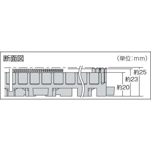 TRUSCO(トラスコ)　プロブラシマット　７００Ｘ１０００ｍｍ　グレー PBM-0710｜kougurakuichi｜03