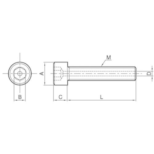 ＳＵＮＣＯ　３パイ　ＳＵＳエアー抜きＣＡＰ　（全ネジ）　７５　Ｘ　A0-02-J000-0160-0750-00≪お取寄商品≫　（２０本入）　１６