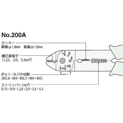 マーベル　電工ペンチ M200A｜kougurakuichi｜03