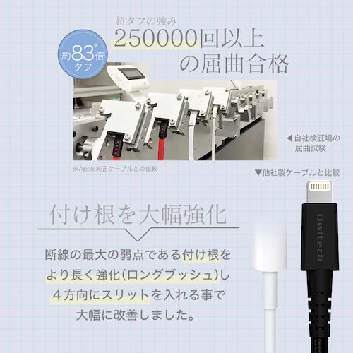 オウルテック　ｍｉｃｒｏＵＳＢケーブル２５万回の屈曲試験をクリア断線に強いブラック５０ＣＭ OWL-CBAMA5-BK｜kougurakuichi｜07