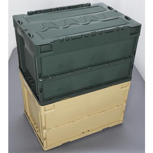 TRUSCO中山 TRUSCO(トラスコ) オリコン 蓋つき折りたたみコンテナ