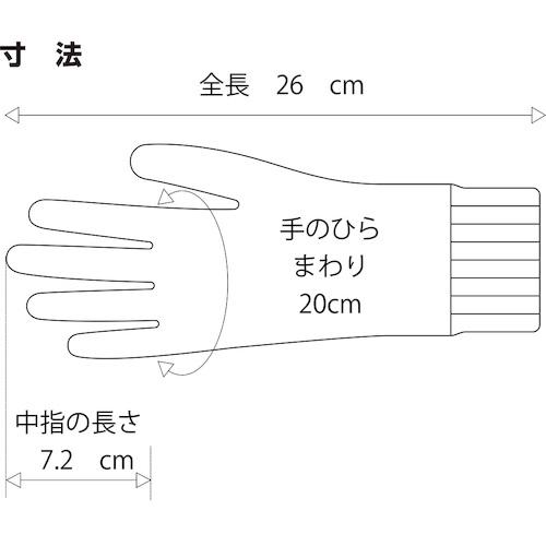 ショーワ　ポリウレタン手袋　Ｎｏ．２８３ジャージテムレス　ブルー　Ｍサイズ NO283R-M｜kougurakuichi｜07