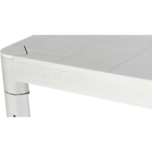 TRUSCO(トラスコ) プラ棚 高さ１８００−４段タイプ コーナーキャップ４個付 ネオグレー TPT-6344CA≪L≫の画像