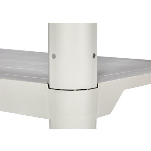 TRUSCO(トラスコ) プラ棚 高さ１８００−４段タイプ コーナーキャップ４個付 ネオグレー TPT-6344CA≪L≫の画像