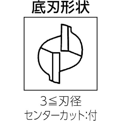 ユニオンツール　超硬エンドミル　スクエア　φ８．７×刃長１９ C-CES2087_1