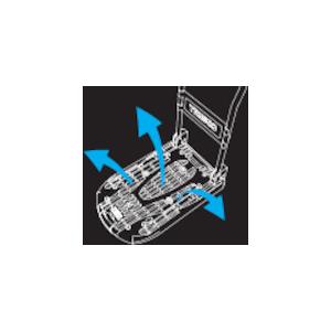 TRUSCO(トラスコ)　樹脂台車　カルティオ（スチールハンドルタイプ）折畳　７８０Ｘ４９０　黒　ブレーキなし MPK-720-BK　_｜kougurakuichi｜02