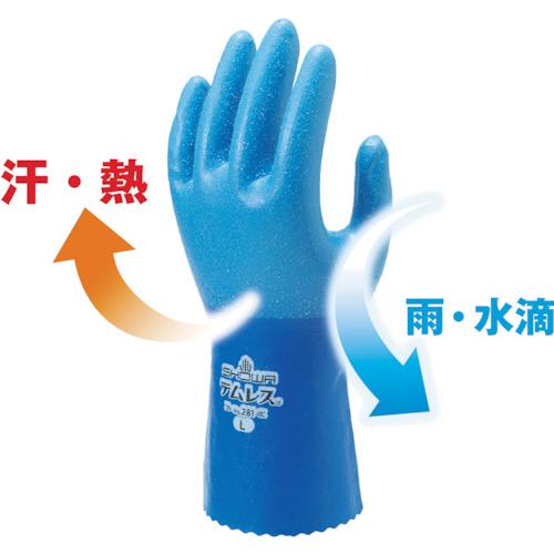 ショーワ　ポリウレタン手袋　Ｎｏ２８１テムレス　ブルー　Ｌサイズ NO281-L　_｜kougurakuichi｜09